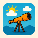 icon_weather_telescope_origami icon preview