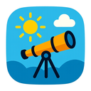 icon_weather_telescope_rounded icon preview