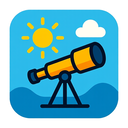 icon_weather_telescope_vector icon preview