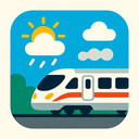 icon_weather_train_flat_design icon preview