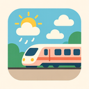 icon_weather_train_flat_pastel icon preview
