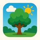 icon_weather_tree_asymmetrical icon preview