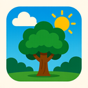 icon_weather_tree_bold icon preview