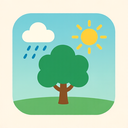 icon_weather_tree_flat_pastel icon preview