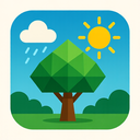 icon_weather_tree_geometric icon preview