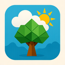 icon_weather_tree_origami icon preview