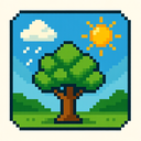 icon_weather_tree_pixel_art icon preview