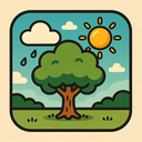 icon_weather_tree_retro icon preview