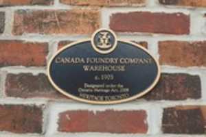 Free download 04 1100 Landsowne Avenue Foundry Lofts Commemorative Plaque 2000 free photo or picture to be edited with GIMP online image editor