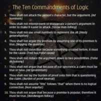 Free download 10 Commandments Rules Logic Fallacy free photo or picture to be edited with GIMP online image editor