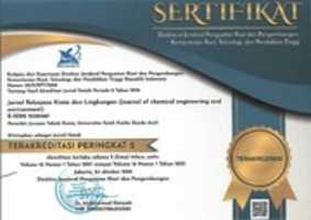 Free download 10 JRKL Sertifikat Akreditasi Jurnal Unsyiah 005 free photo or picture to be edited with GIMP online image editor