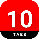 10Tabs  screen for extension Chrome web store in OffiDocs Chromium