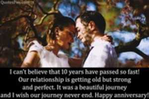 Free download 10th Happy Anniversary Quotes free photo or picture to be edited with GIMP online image editor