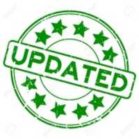 Free download 110633429 Grunge Green Updated Word With Star Icon Round Rubber Seal Stamp On White Background free photo or picture to be edited with GIMP online image editor