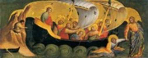 Free download 16 Lorenzo Veneziano, Christ Rescuing Peter From Drowning. 1370 Staatliche Museen, Berlin. free photo or picture to be edited with GIMP online image editor