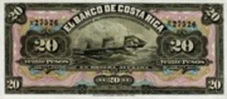 Free download 1899 to 1975 Banknotes of Costa-Rica free photo or picture to be edited with GIMP online image editor