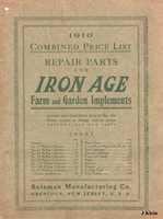 Free download 1910, Combined Price List Repair Parts For Iron Age Farm and Garden Implements free photo or picture to be edited with GIMP online image editor