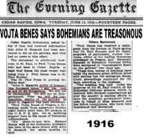Free download 1916 VOJTA BENES CEDAR RAPIDS SAYS BOHEMIANS ARE TREASONOUS free photo or picture to be edited with GIMP online image editor