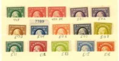 Free download 1917 Definitive U.S. Postage Stamps  free photo or picture to be edited with GIMP online image editor
