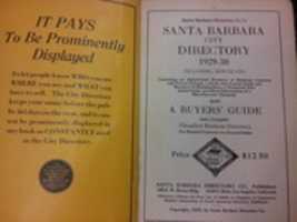 Free download 1928-29 SANTA BARBARA PHONE BOOK free photo or picture to be edited with GIMP online image editor