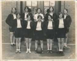 Free download 1929. Basketball. Girls. Team. Photo free photo or picture to be edited with GIMP online image editor