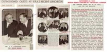 Free download 1939 Bohus Benes At The Savoy Nov 29, 1939 free photo or picture to be edited with GIMP online image editor
