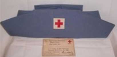 Free download (1941) The American National Red Cross Nurse Cap & I.D. Card free photo or picture to be edited with GIMP online image editor