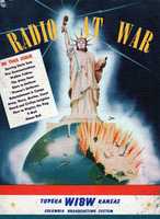 Free download (1942) WIBW, Radio At War, Columbia Broadcasting Company, Topeka, Kansas, Serving Uncle - Sam - Public Service. free photo or picture to be edited with GIMP online image editor