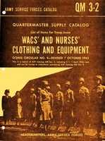 Free download 1943 WACS and Nurses Clothing and Equipment (QM 3-2) free photo or picture to be edited with GIMP online image editor