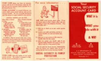 تنزيل مجاني 1956 Social Security Info Foldout صورة مجانية أو صورة ليتم تحريرها باستخدام محرر الصور عبر الإنترنت GIMP