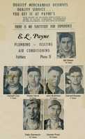 Free download 1957 Blade Ad Showing E. L. Payne Plumbers free photo or picture to be edited with GIMP online image editor