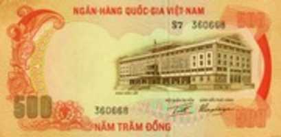 Free download 1970 500 Dong Banknote from South Vietnam free photo or picture to be edited with GIMP online image editor
