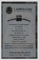 Free download 1972 PHL LBP Gold Bullion Deposit Certificate free photo or picture to be edited with GIMP online image editor
