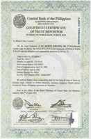 Free download 1982 SWZ Swiss WB Zurich Gold Trust Certificate Of Trust Depositor free photo or picture to be edited with GIMP online image editor