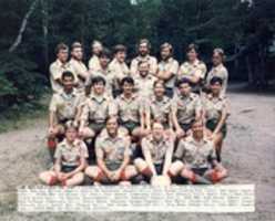 Free download 1985 Camp Mach-kin-o-siew staff picture  free photo or picture to be edited with GIMP online image editor