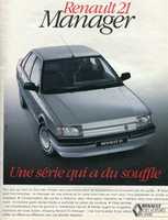 Free download 1988 advertisement for Renault 21 Manager (Page 1 of 2) free photo or picture to be edited with GIMP online image editor
