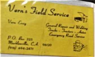 Free download 1992 VERN S FIELD SERVICE MARBLESVILLE CA 96120 ( 916) 694 2471 free photo or picture to be edited with GIMP online image editor