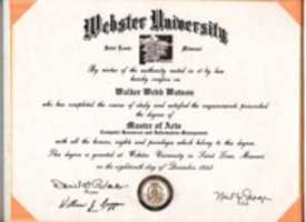 Free download 1993 Webster University Master of Arts free photo or picture to be edited with GIMP online image editor