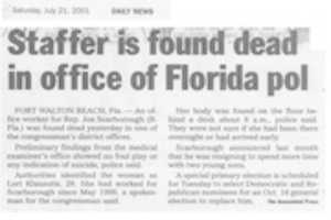 Free download 2001 7 July 21 Staffer found dead in Joe Scarboroughs office free photo or picture to be edited with GIMP online image editor