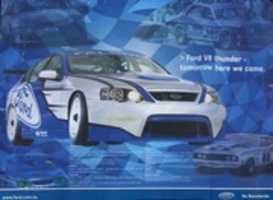 Free download 2005 Ford BF Falcon V8 Thunder Poster free photo or picture to be edited with GIMP online image editor