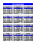 Бесплатно загрузите шаблон календаря на 2012 год в Microsoft Word, Excel или Powerpoint, который можно бесплатно редактировать с помощью LibreOffice онлайн или OpenOffice Desktop онлайн.