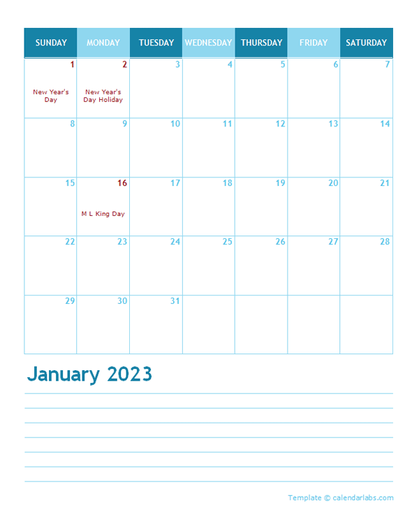 2023-monthly-calendar-portrait-layout-26 Template