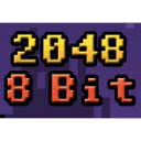 2048 8bit Game  screen for extension Chrome web store in OffiDocs Chromium