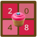 2048 Cupcakes Offline Game  screen for extension Chrome web store in OffiDocs Chromium