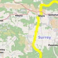 Free download 26 mile route to 3 highest peaks in Surrey, UK free photo or picture to be edited with GIMP online image editor