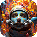 3d rendering astronaut  screen for extension Chrome web store in OffiDocs Chromium