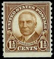 Free download 686 1-1/2 Cent 1930 Warren Gamaliel Harding Postage Stamp free photo or picture to be edited with GIMP online image editor