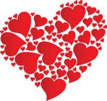 Free download 84 hearts forming 1 heart free photo or picture to be edited with GIMP online image editor