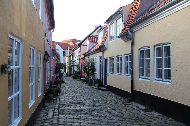 Free download Aalborg Denmark Alley Historic -  free photo or picture to be edited with GIMP online image editor