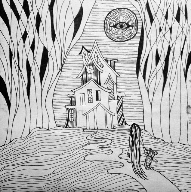 Descarga gratis Abandoned House Old Mystic - ilustración gratuita para ser editada con GIMP editor de imágenes en línea gratuito